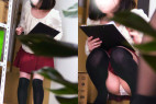 美女の純白パンチラ 油断したおまたをこっそり激写!