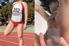 女性陸上選手盗撮チカン⑥ 2023年船●陸上競技記録会≪競技場トイレイラマ→生入れ膣射、筋肉尻チカン≫