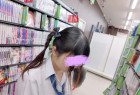 kirakira☆JK_めくりの良心☆Tバックアンバサダー♡#顔出し#ミニスカ#Tバック#青チェ