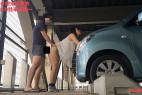 AE〇Nの駐車場で万引きJ〇を呼び出してSEXした
